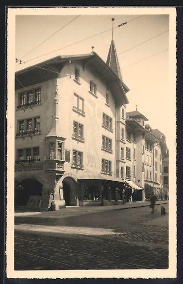 Cartoline postali: AK Bern, Hotelgasse mit Brunnerhaus – Usato da Berlin venduto da bartko-reher