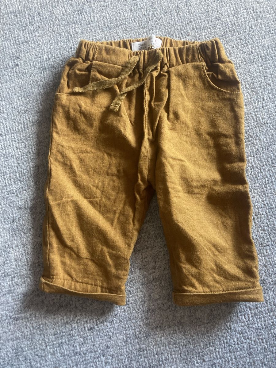 Zara Hosen: Leinenhose senfgelb, Baumwollstoff als Innenfutter – Gebraucht aus Gachnang von elvira007