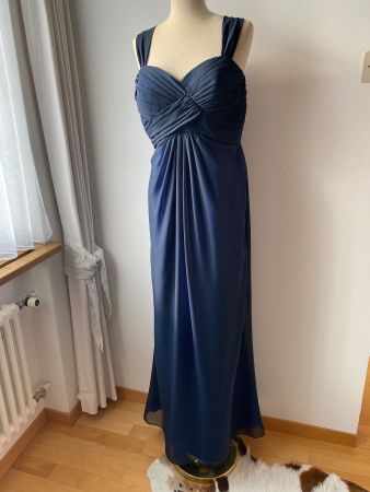 Abendkleid Festkleid marine lang