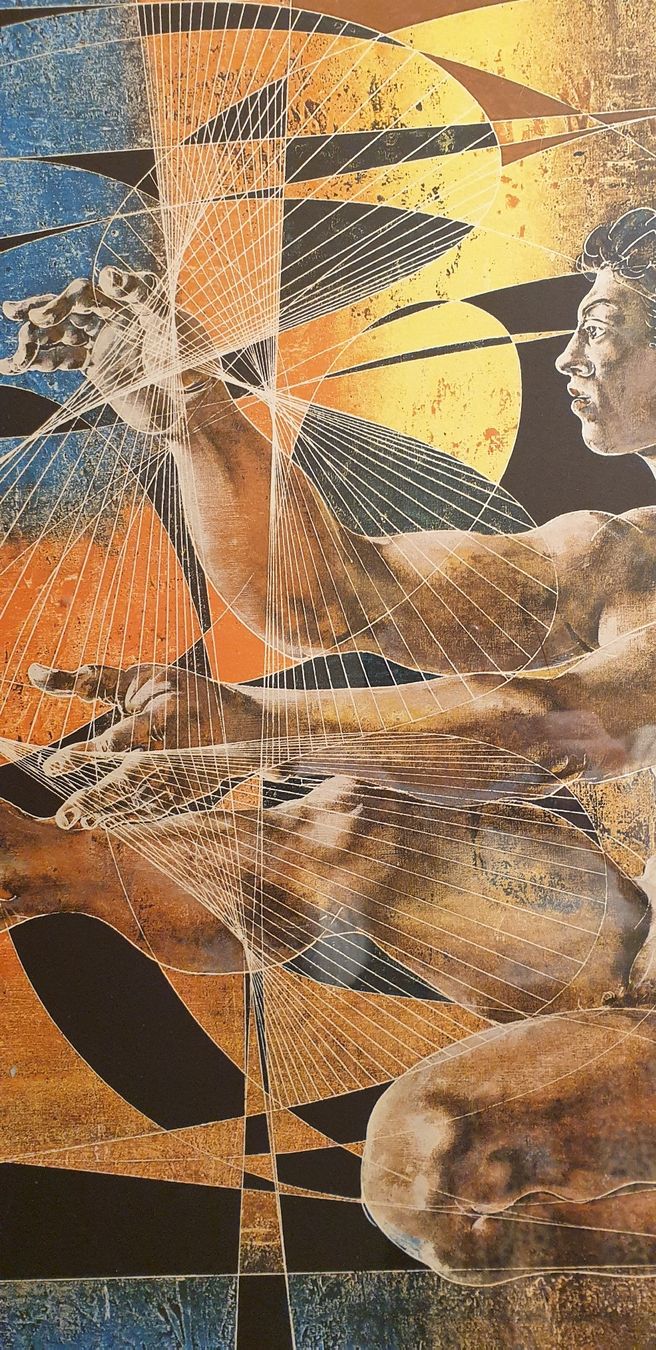 Foto & Immagini: Kunstdruck von Hans Erni cybernetricd 1971 – Usato da Zürich venduto da bre_22v9 5