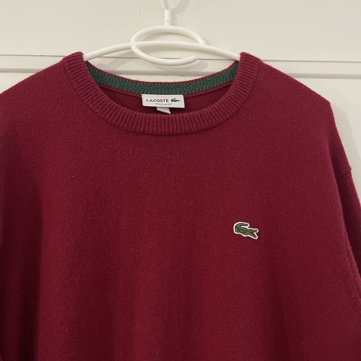 Lacoste Maglioni & Felpe: Lacoste Wollpullover, dunkel rot  – Nuovo (secondo la descrizione) da Bern venduto da dek_7bjd 2