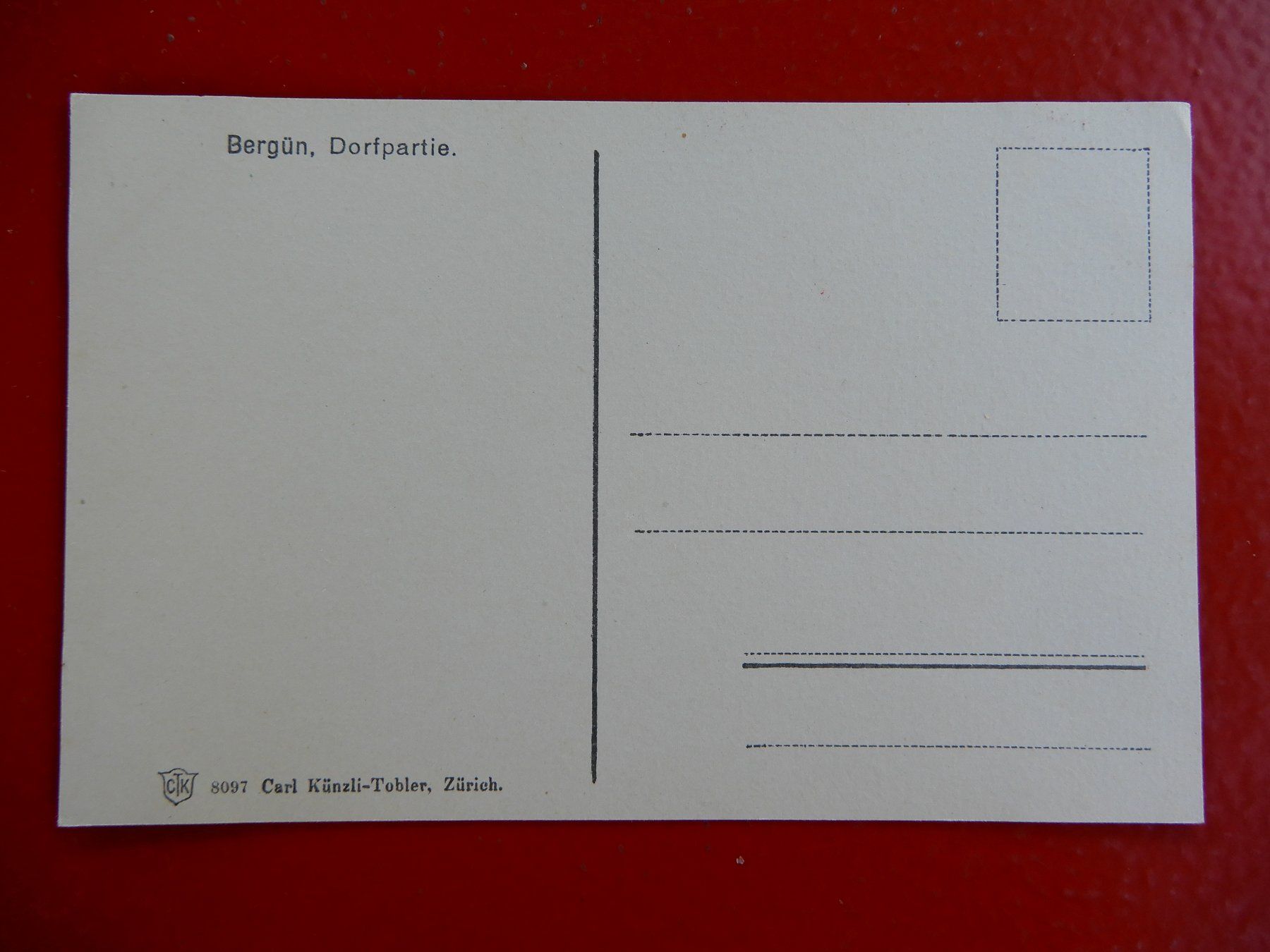 Cartoline postali: Ansichtkarte Bergün, Dorfpartie – Usato da Senèdes venduto da Framboise52 1