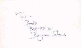 Douglas Wilmer 1920-2016 Autogramm signiert Karte 9x13cm