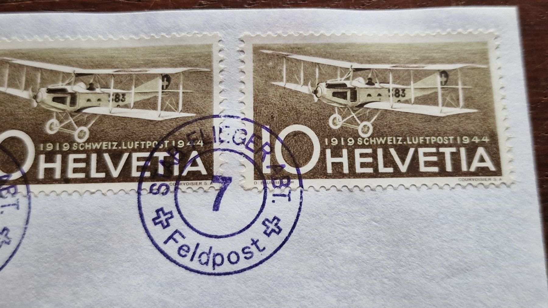 Tutti i francobolli: Feldpost STAB FLIEGER ABT 7 - cleaner Brief – Usato da Aesch LU venduto da briefmarken.uray 2