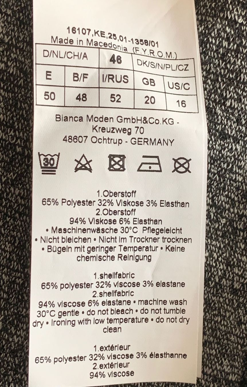 Maglioni & Felpe: Bianca Grösse 46 Pullover schwarz grau weiss Karo Muster – Usato da Nussbaumen AG venduto da brigitebardot 7