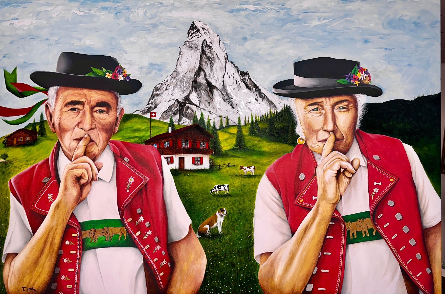 Dipinti: ACRYL BILD; SCHWEIZ – Nuovo (secondo la descrizione) da Neunkirch venduto da internet-shop 2