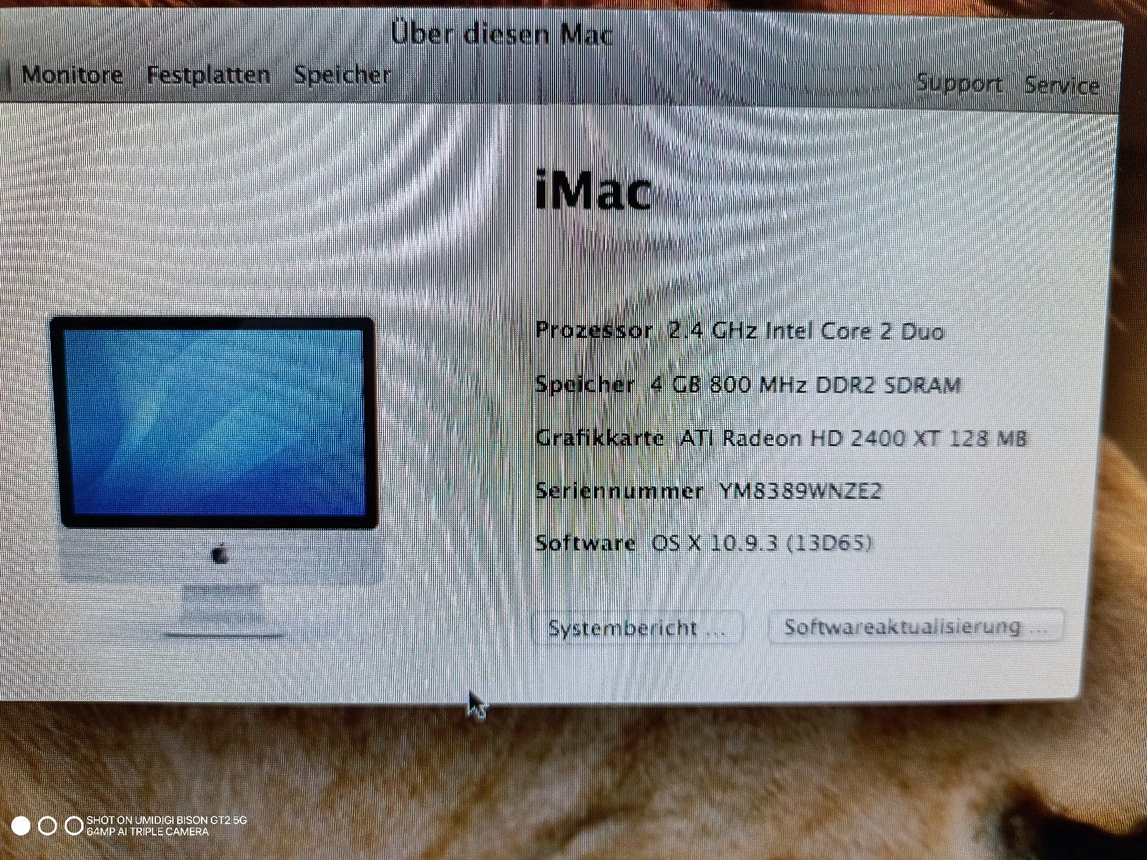 Apple PC: iMac 20-Zoll,  Intel Core 2 Duo, 2.4 GHz – Usato da bischofszell venduto da Powergirl6 2