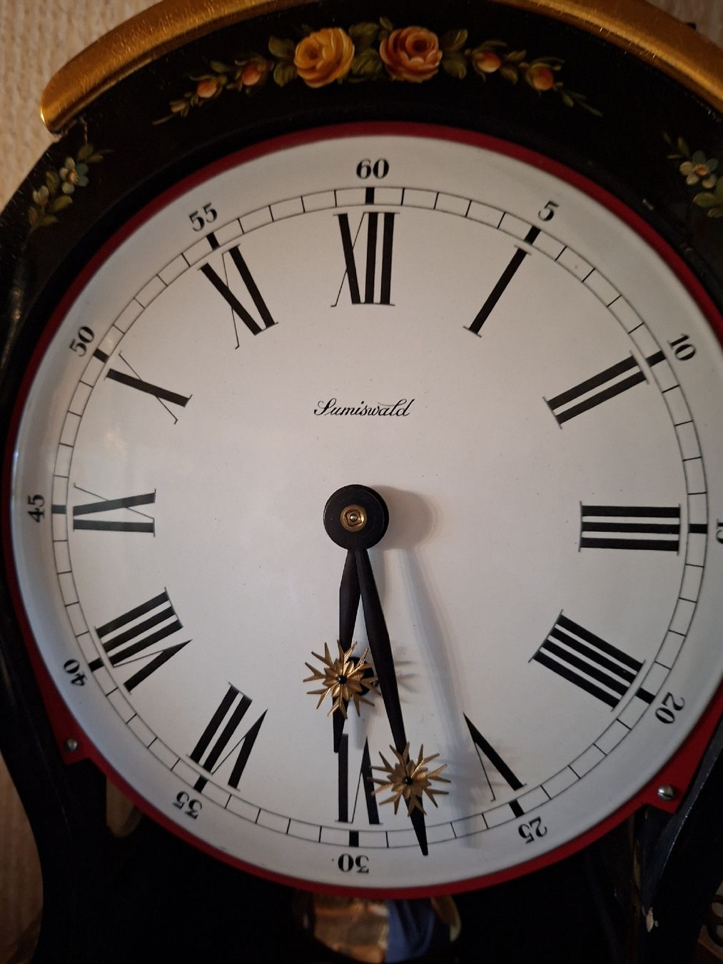 Orologi da terra & Orologi da parete: Antike Wanduhr mit Pendel, handbemalt, Sumiswald – Difettoso da Boll venduto da romanm0 1