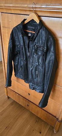 True Religion Lederjacke Schwarz 3XL- Kultmarke USA
