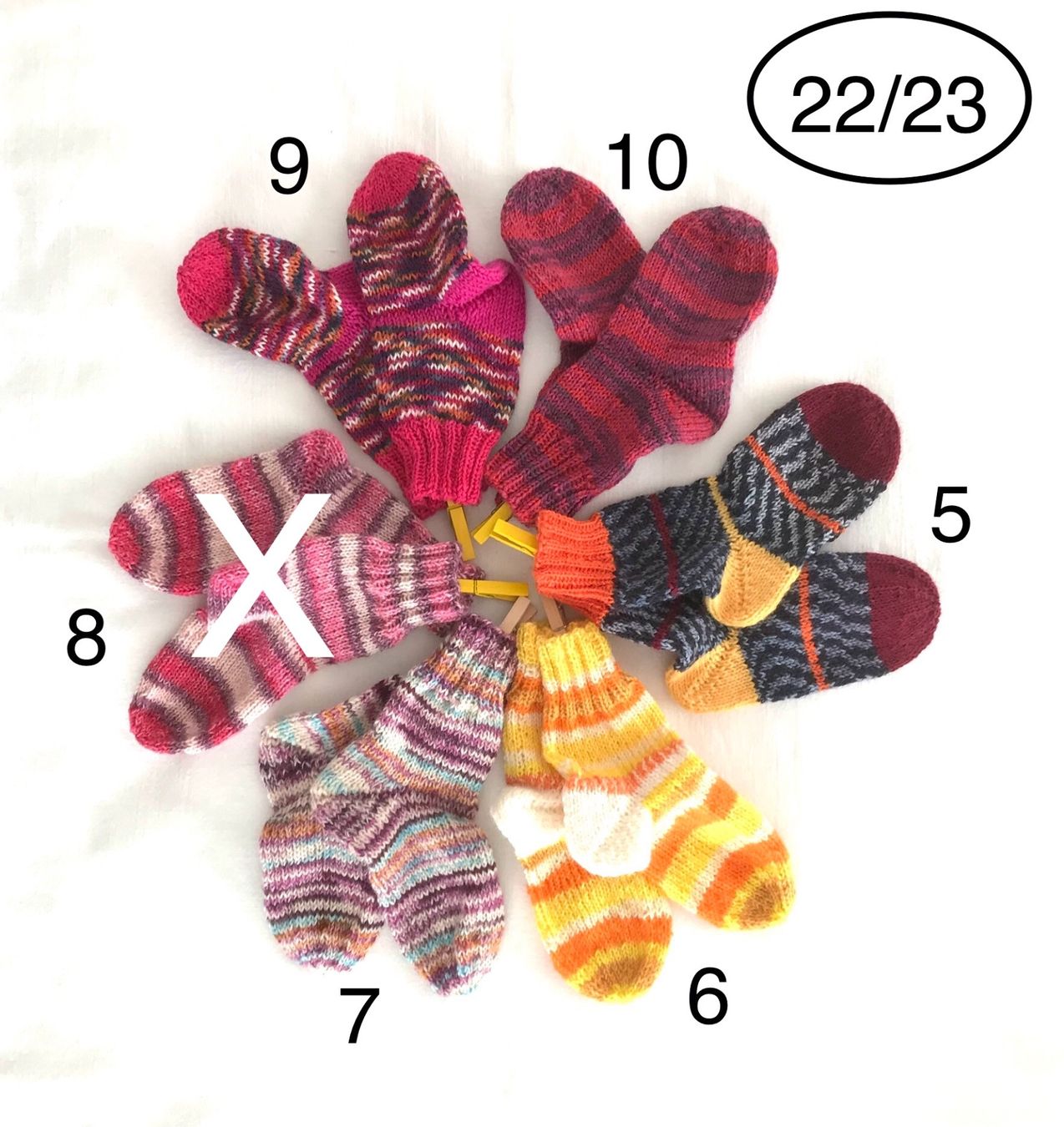 Calze per bambini: handgestrickte Socken, 22/23 – Nuovo e nell'imballaggio originale da Engelburg venduto da rautibus