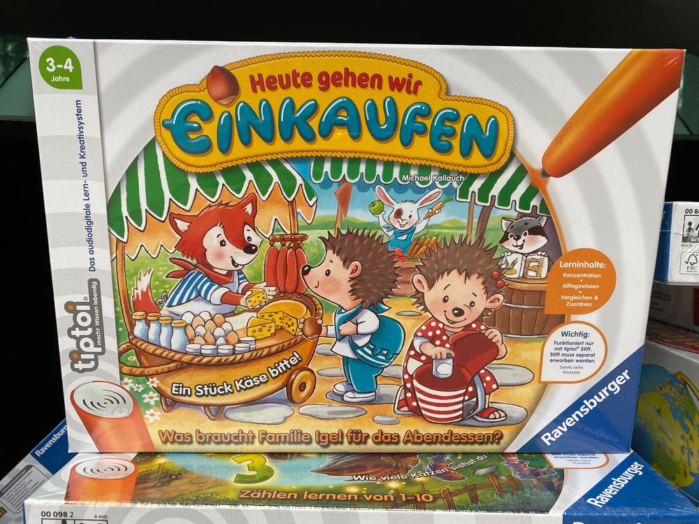 Wir spielen Einkaufen Bevásárlóst játszunk társasjáték