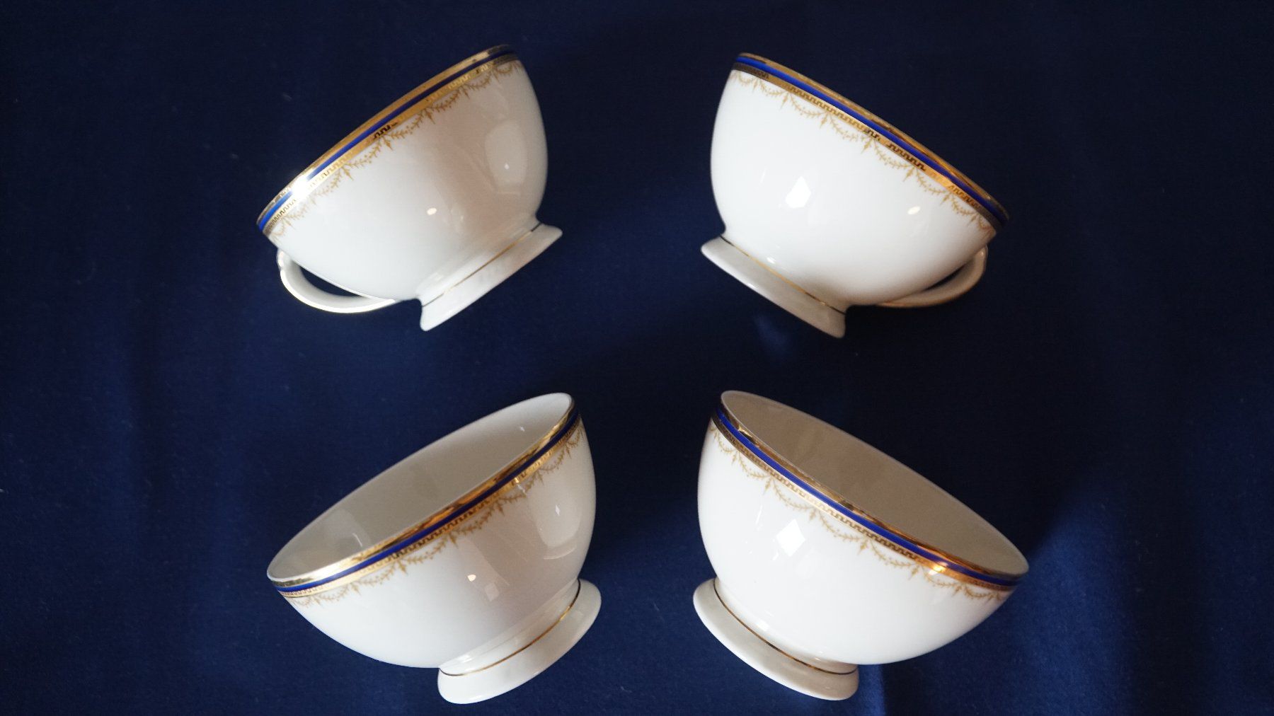 Tassen: Kaffee oder Teetasse Kobaltblau Vergoldet – Neu (gemäss Beschreibung) aus Bern von Antikbatik 3