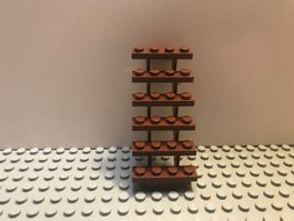 Lego Treppen 7x4x6 rotbraun
