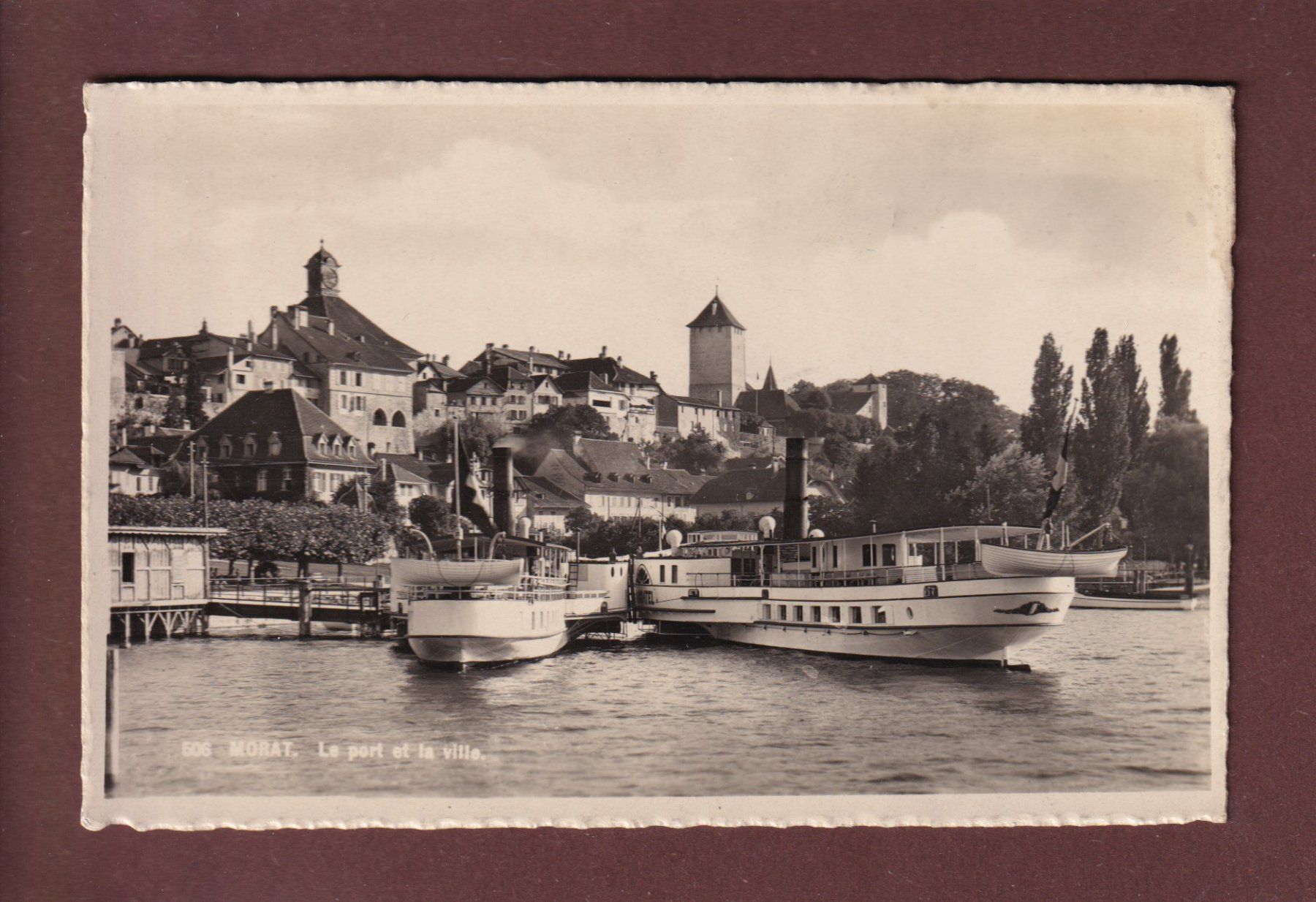Cartoline postali: MORAT - Le Port – Usato da Pully venduto da nicecards