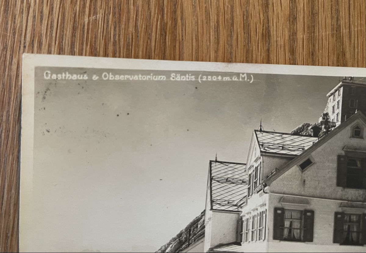 Cartoline postali: Antike Ansichtskarte Säntis – Usato da Waldstatt venduto da Cremschnitte 1