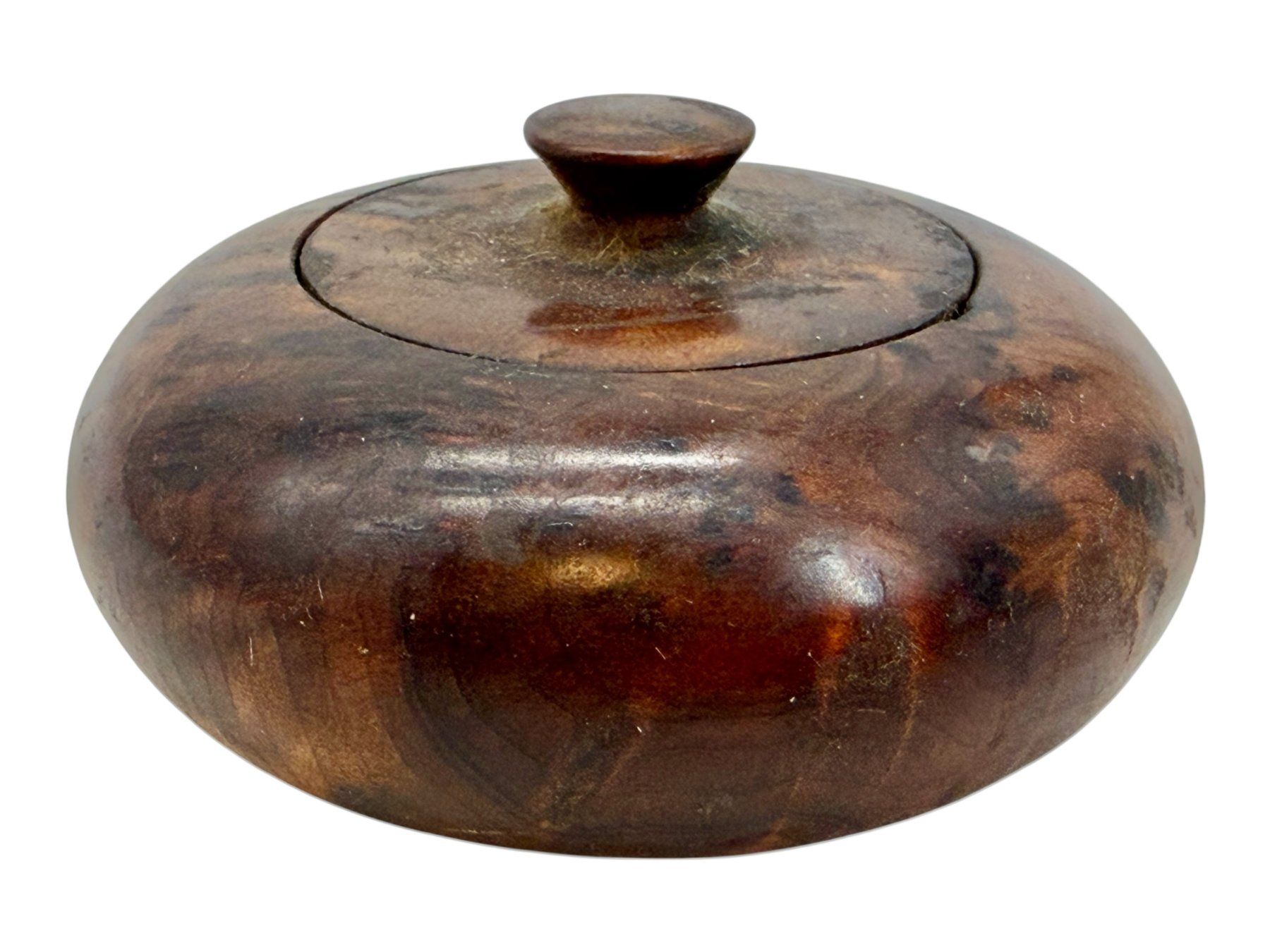 Barattoli: Boîte ancienne en loupe de thuya – Usato da Morges venduto da vintiques 4