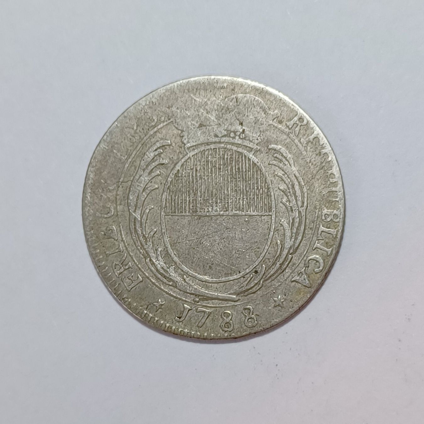 Tutti le monete: 1/4 Gulden 1788 Freiburg – Usato da Pfäffikon ZH venduto da Schweizer_Muenzen
