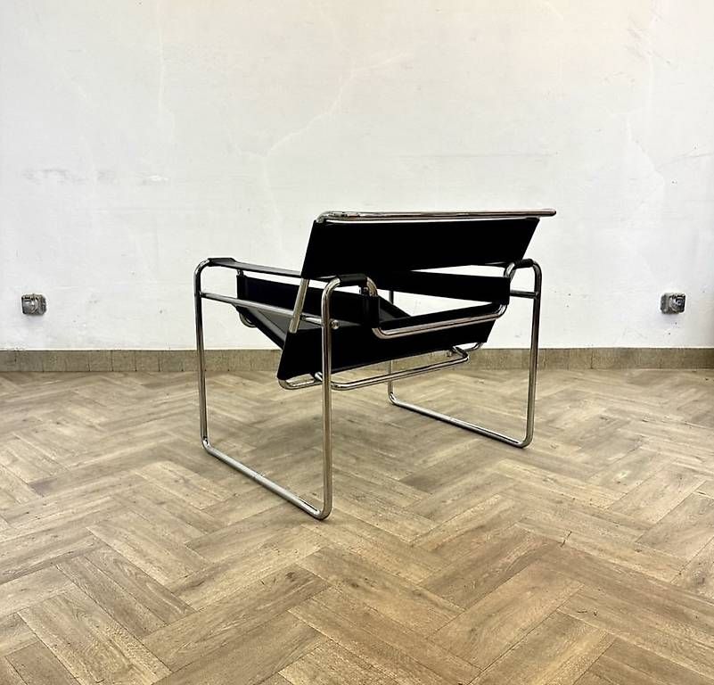 Wassily Poltrone: Wassily Chair Black leather – Usato da basel venduto da vintory.ch 6