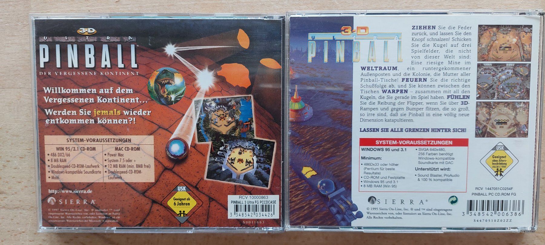 Giochi: Pinball, 3 PC- Flipper- Spiele – Usato da Bremgarten b. Bern venduto da Faenki 2