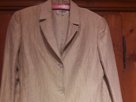 BLAZER - VALENTINO - Leinen/Baumwolle/Seide - 34/36  - Beige