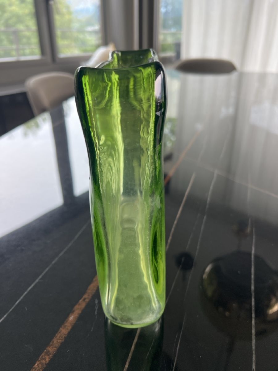 Vasen & Gefässe:  Glass Vase Grün – Gebraucht aus Luzern von TIsabel 2