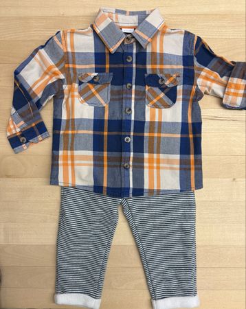Süsses H&M Set, Gr. 86, Kariertes Hemd & Hose, Top Zustand!