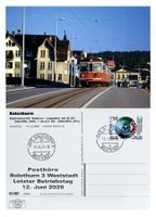 Solothurn 3 Weststadt Letzttag Post Bahn ASm Bt 352 + Be 4/4