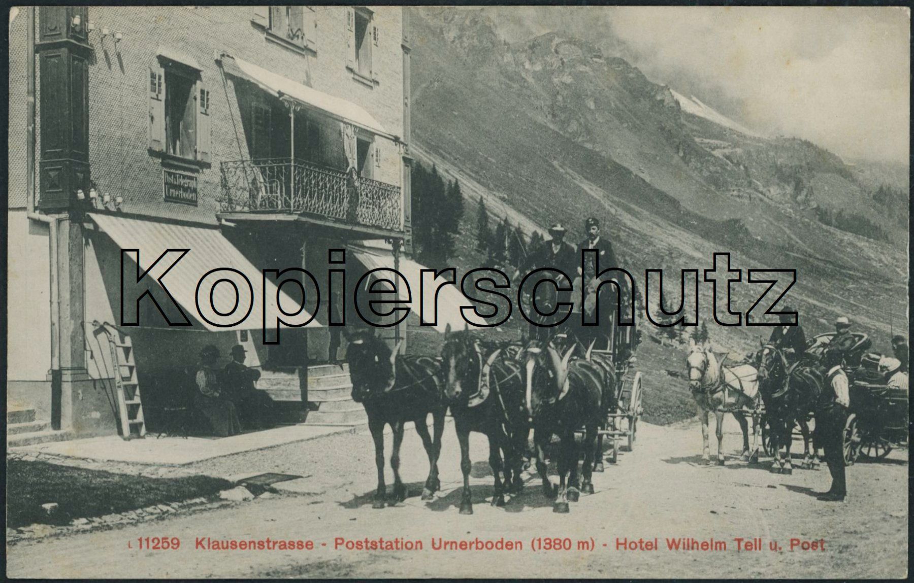 Cartes postales: UR Urnerboden - Post - Postkutsche - Kutsche - Klausen Pass – D'occasion à Schindellegi par leecollect