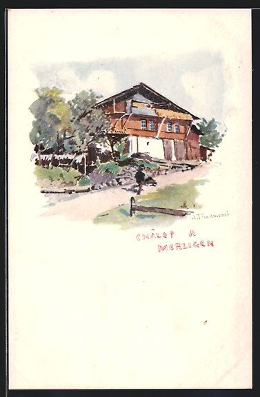 Cartes postales: Merligen, Châlet a Merligen – D'occasion à Berlin par bartko-reher