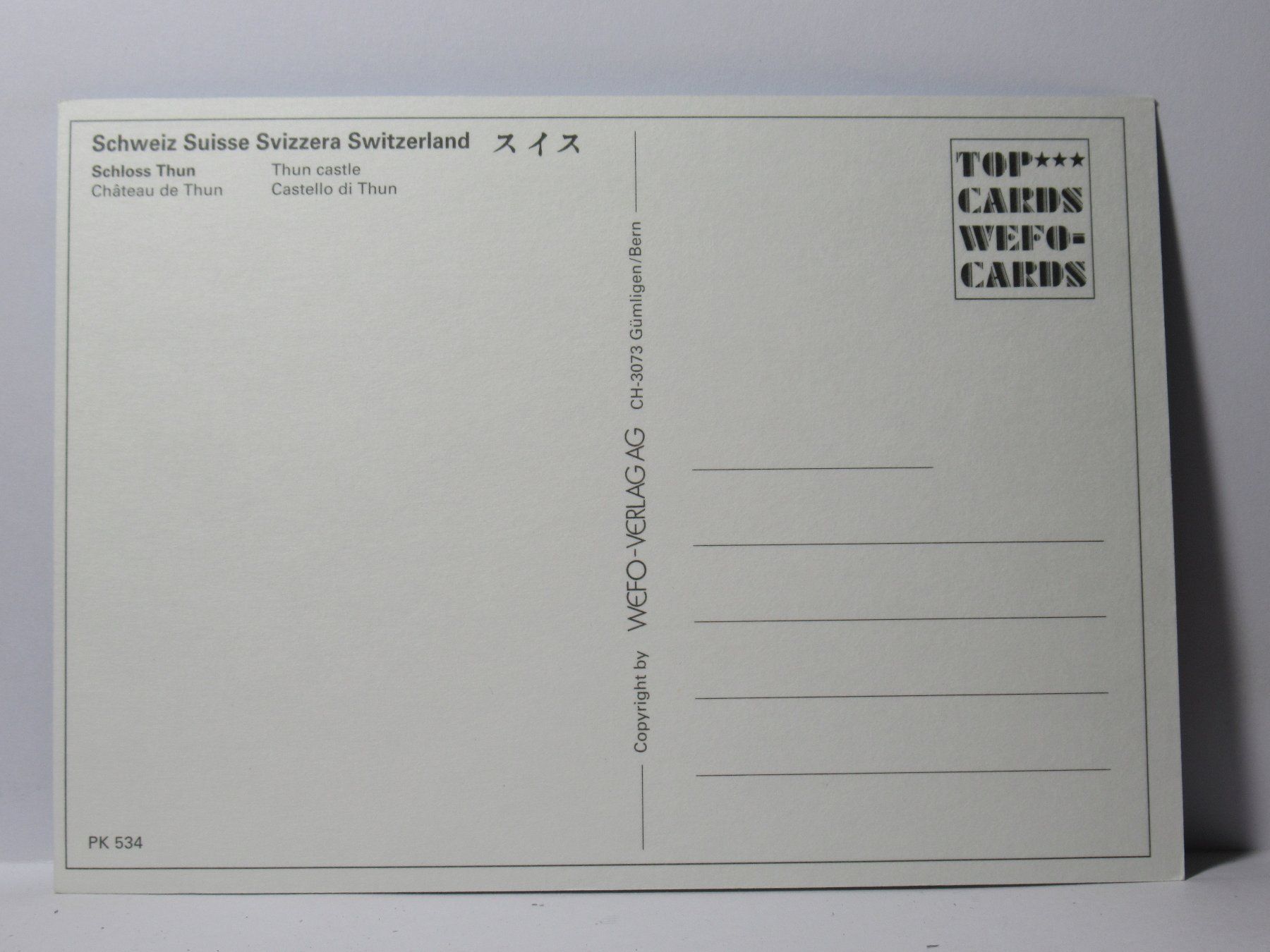 Cartoline postali: Thun ,  Schloss – Nuovo (secondo la descrizione) da Grenchen venduto da Bluemchen1900 1