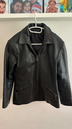 Giacca in pelle Classica Gampa nera taglia L