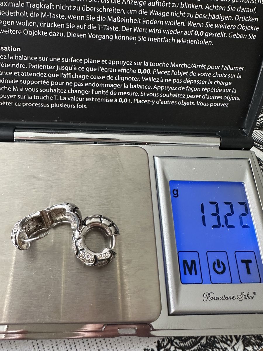 Orecchini pendenti & Orecchini a lobo: Boucles or blanc 18 carats – Usato da Choëx venduto da Maitresplinter 3