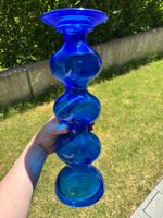 Vintage IKEA blue candlestick by Anne Nilsson