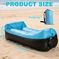 Trevolution aufblasbare Liege blau/schwarz 230cm neuwertig