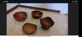 Holzschalen, Set: 3 Stk, NEU, handmade, selbst gedrechselt