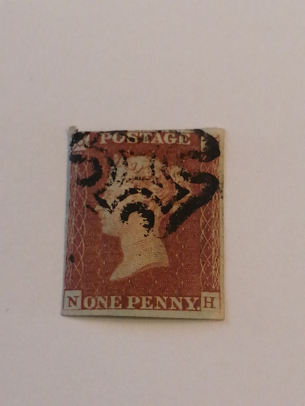 Alle Briefmarken: One Penny Red 1841  – Gebraucht aus Happerswil von tschergi