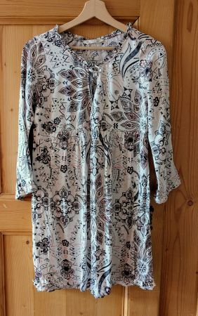 Odd Molly, Sommerkleid, Gr. 1, weiss gemustert