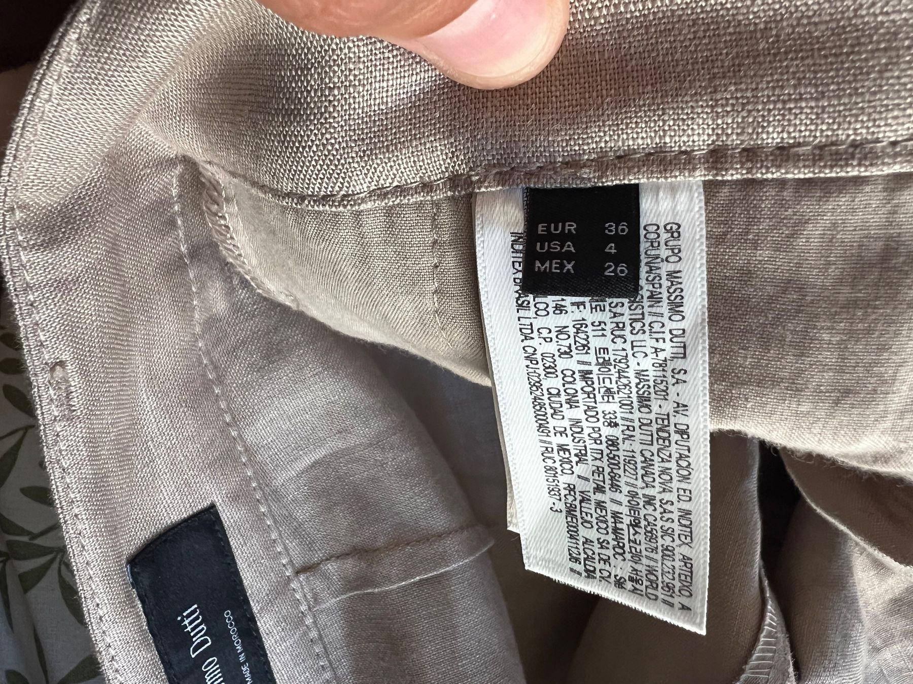 Massimo Dutti Pantaloni: Massimo Dutii 100% linen new with tags – Nuovo e nell'imballaggio originale da Bern venduto da aya_x22g 5