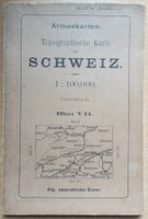Landkarte - Blatt VII, Solothurn - Dufourkarte 1887