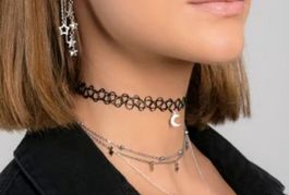 CHOKER / Halsband MOND Silber 925 Zirkonia  Neu & Ovp!