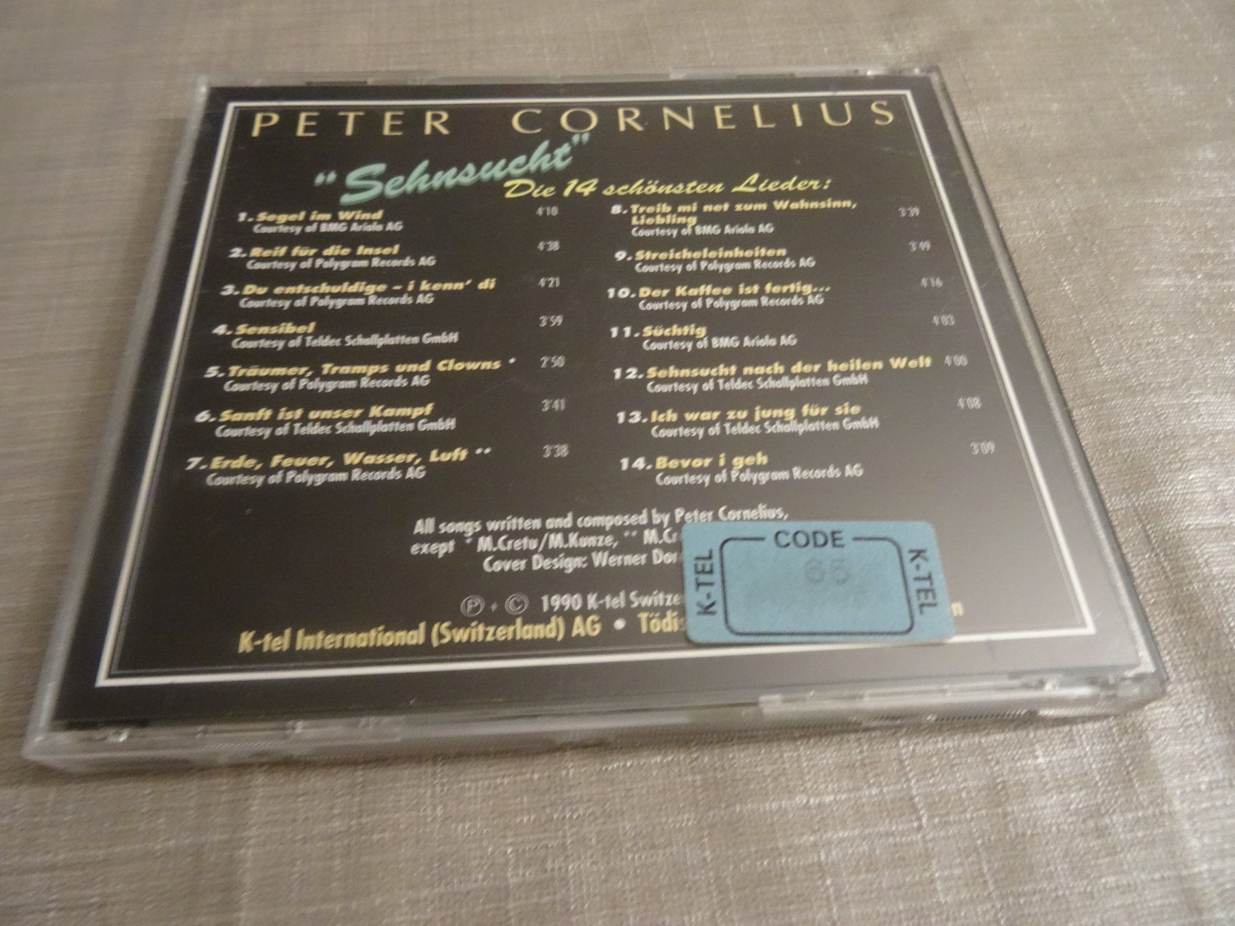 CDs: Peter Cornelius CD "Sehnsucht" – Gebraucht aus Olten von Disc-Ausverkauf 1