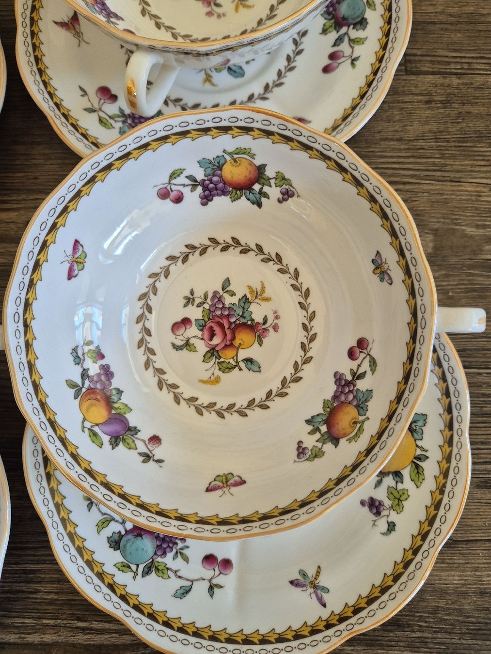 Spode Teller: Suppentassen mit Untertassen, Spode England, Bone China – Gebraucht aus Eschlikon TG von zuzanka80 1