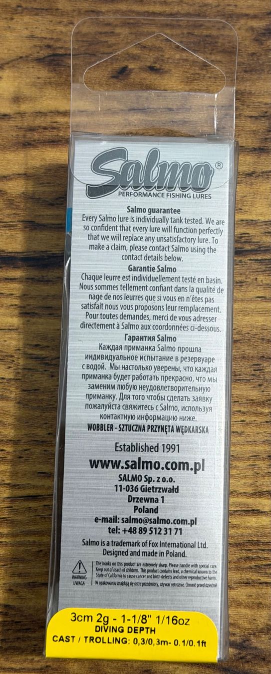 Köder: Salmo Floating Tiny 3 (Maikäfer-Wobbler) - 3 cm 2 gr – Neu und originalverpackt aus Widnau von Fishingtackle_Oggy 2