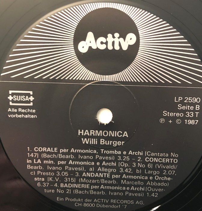 Schallplatten: Willi Burger - Harmonica (LP) – Gebraucht aus Grüningen von azulrojo 3