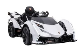 Kinderfahrzeug Elektro Lamborghini V12 weiss