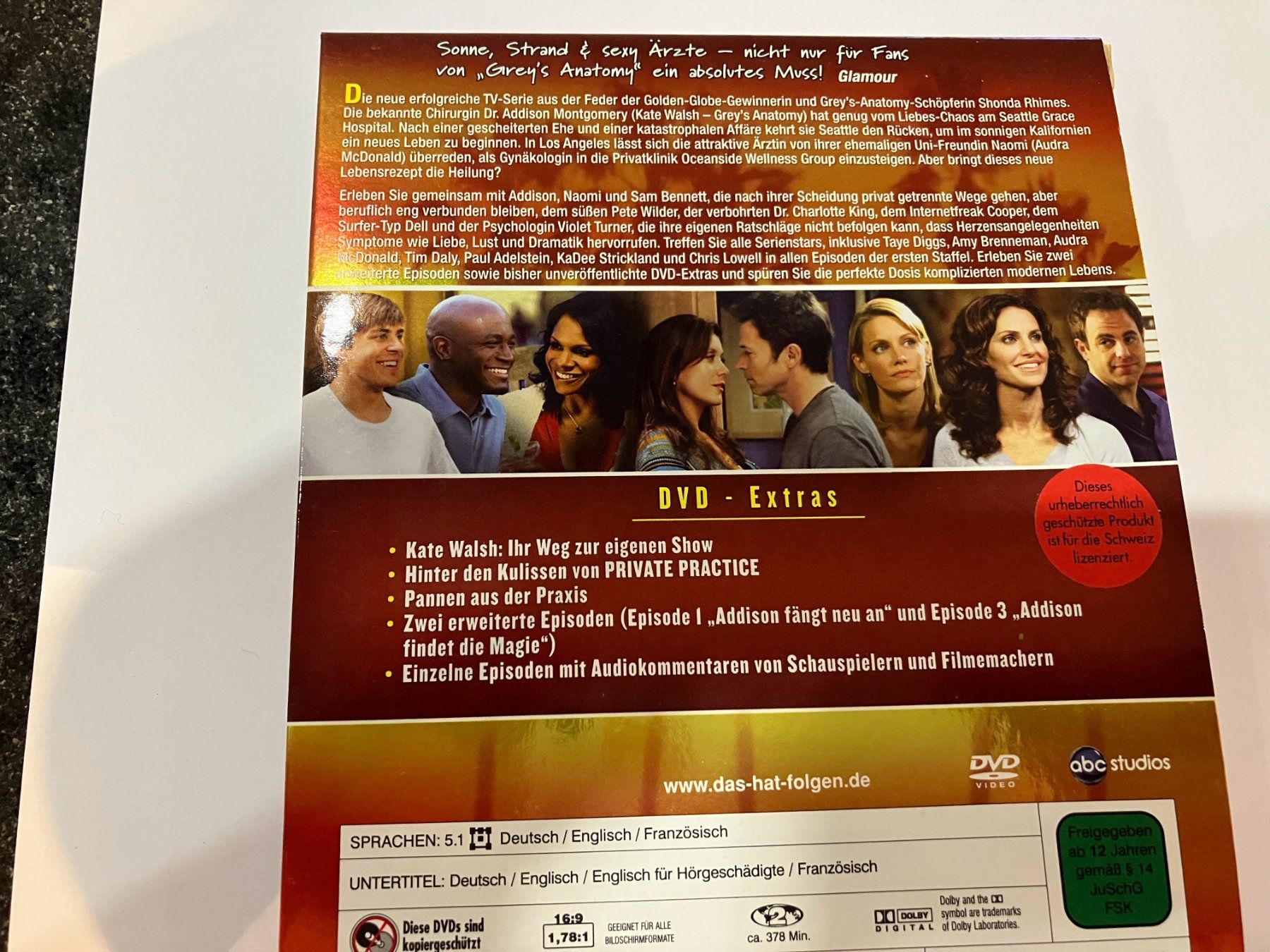 Tutti i DVDs: DVD Serie "Private Practice" erste Staffel – Usato da Winterthur venduto da Heftith 1