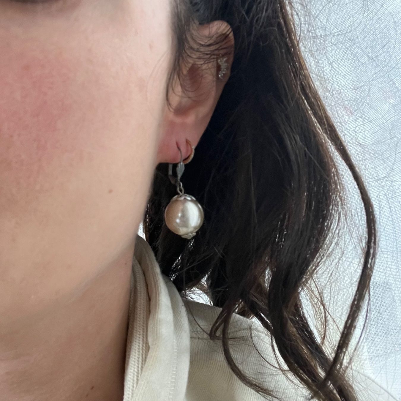 Orecchini pendenti & Orecchini a lobo: Modeschmuck Ohrringe / Ohrhänger mit Kunstperle 💕 – Usato da zürich venduto da vintage12 6