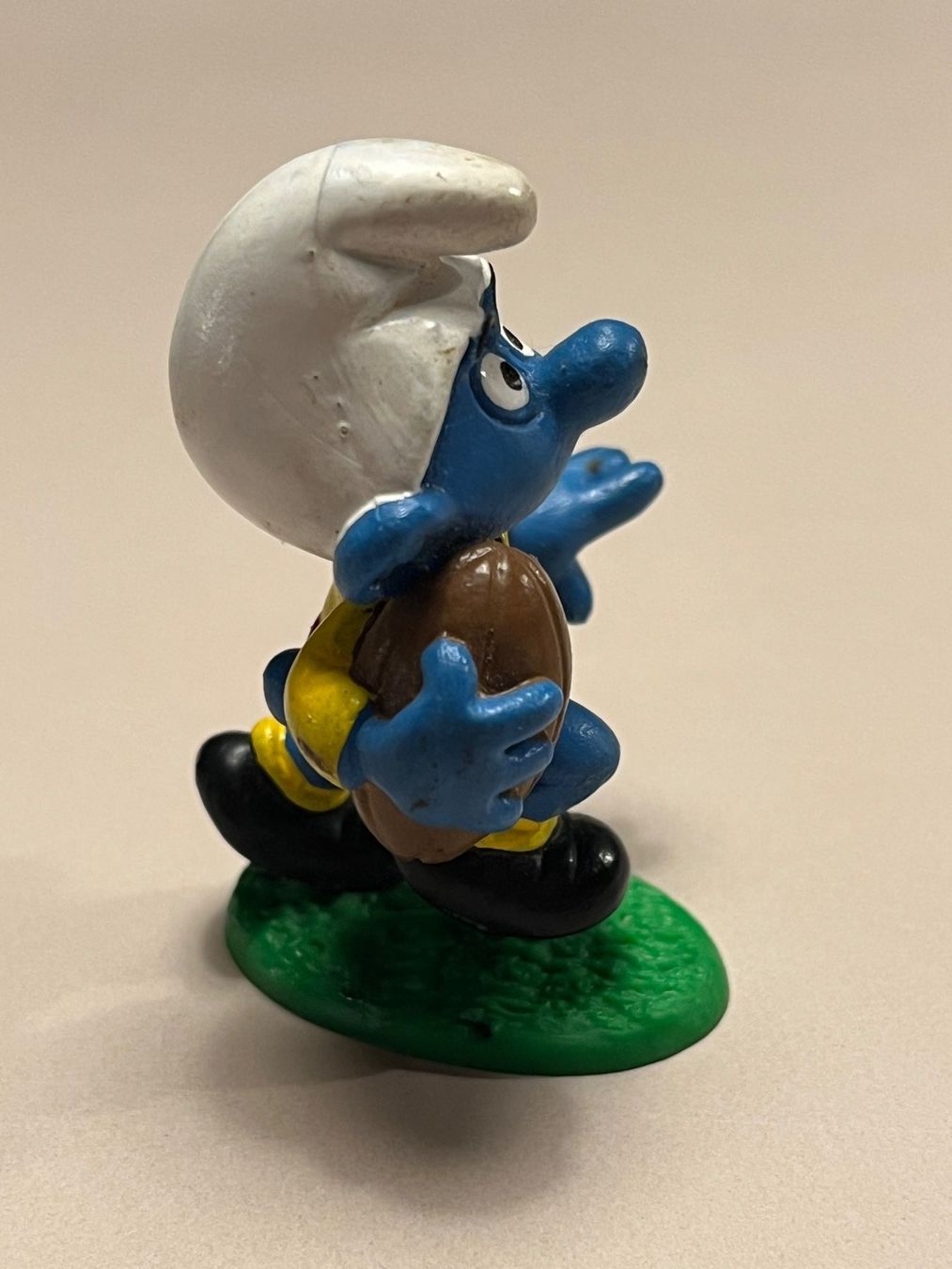 Schleich Statuette: Schlumpf mit Football – Usato da Winterthur venduto da Wusa01 3
