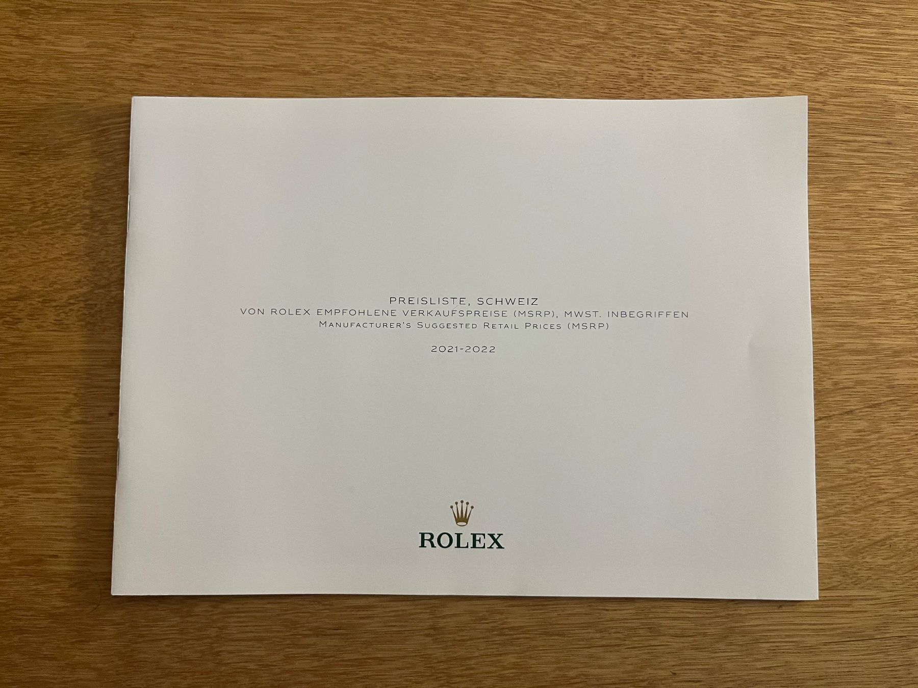 Rolex Uhren: Rolex Katalog – Gebraucht aus Horw von  2