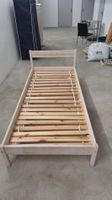 Wooden single bed 90×200 cm